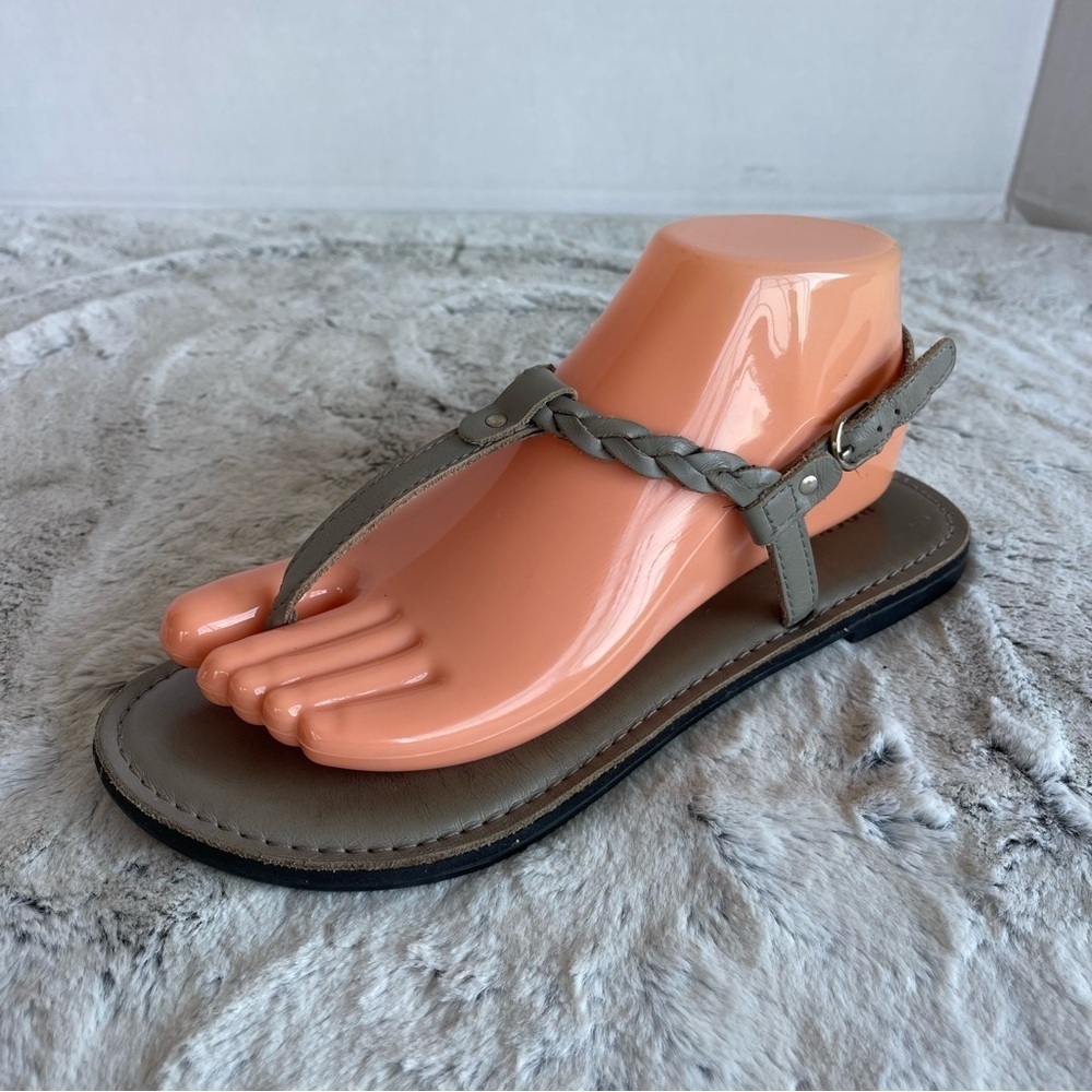 Rock & Candy Braided Strap Gray Sandals Women Size 7
